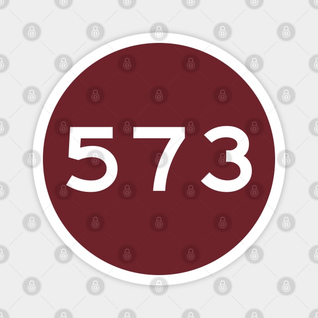 573 Area Code Magnet by Litehouse Tees
